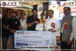 Read more about the article 1st Prize Winner of M.P Police Hackathon