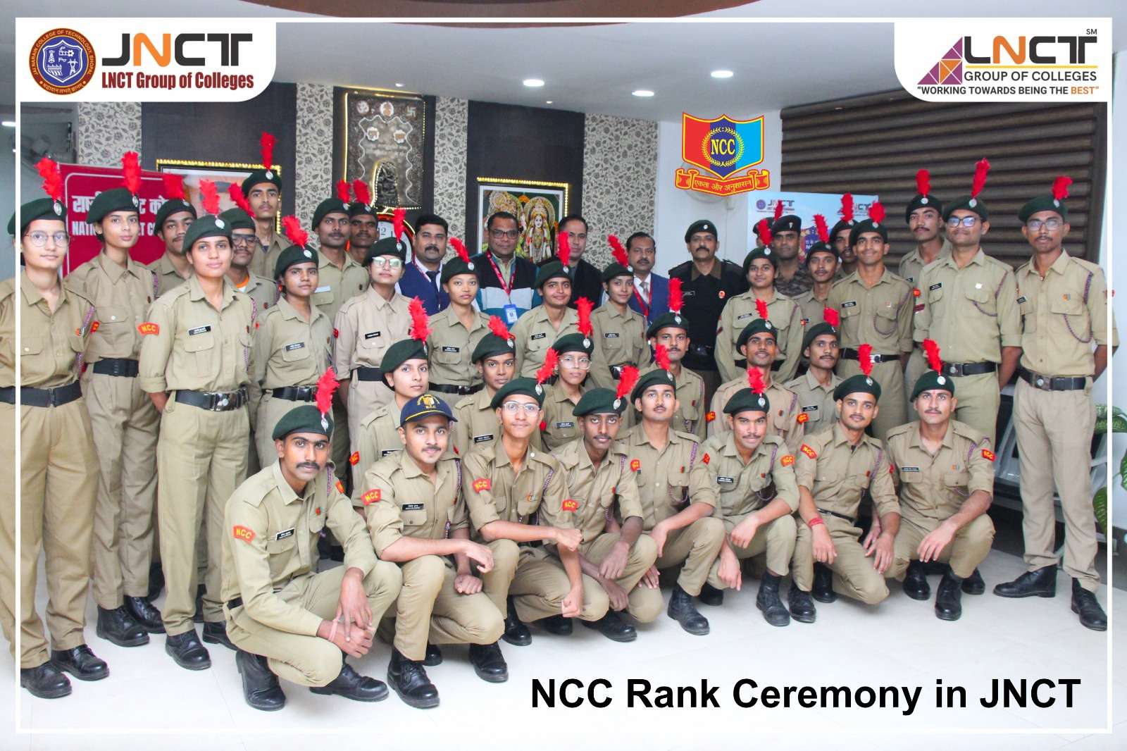 Rank Ceremony for NCC Cadets