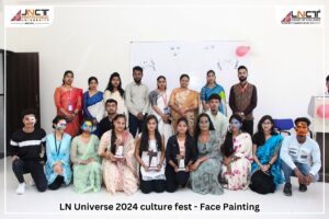 Read more about the article Face Painting Competition at JNCT Professional University, a highlight of LNUniverse 2024’s Cultural Fest!
