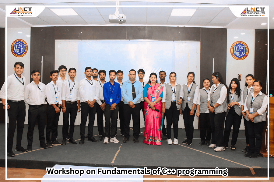 one day workshop on the Fundamentals of C++ Programming held at JNCT, Bhopal
