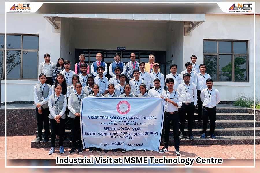 An Industrial Visit was organised by the Department of Electronics and Communication for EC & ME IV Semester students of JNCT, Bhopal