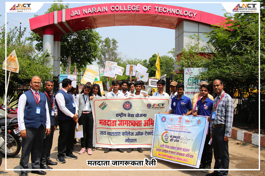 Awareness rally was organized under voter awareness campaign.