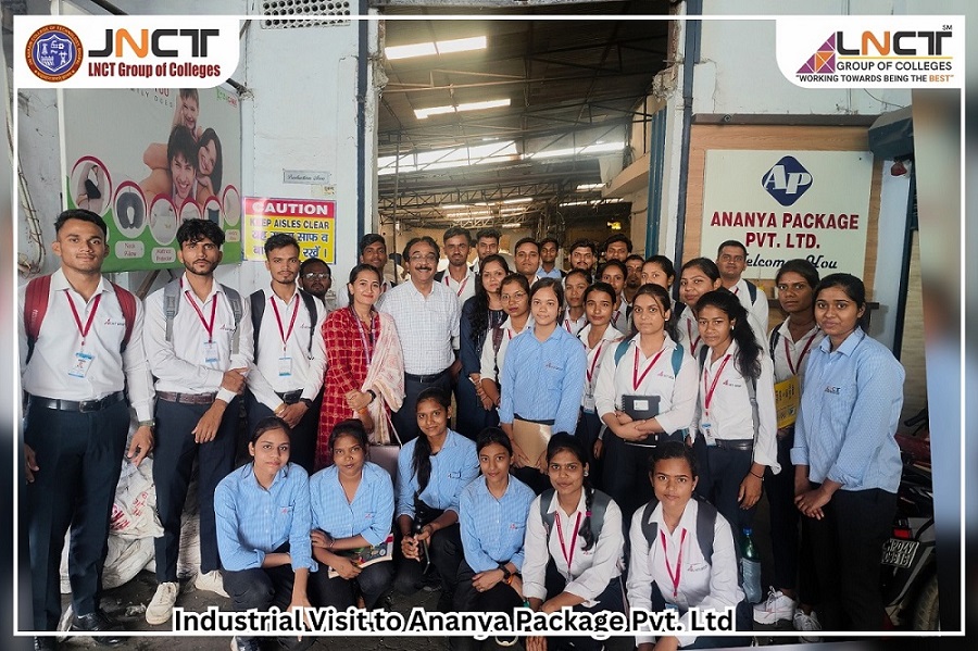 industrial visit to Ananya Package MBA and BBA students